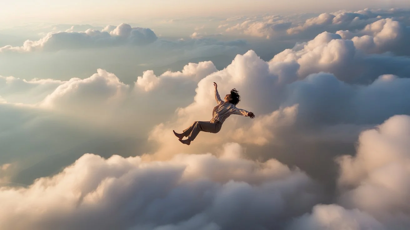 falling caption